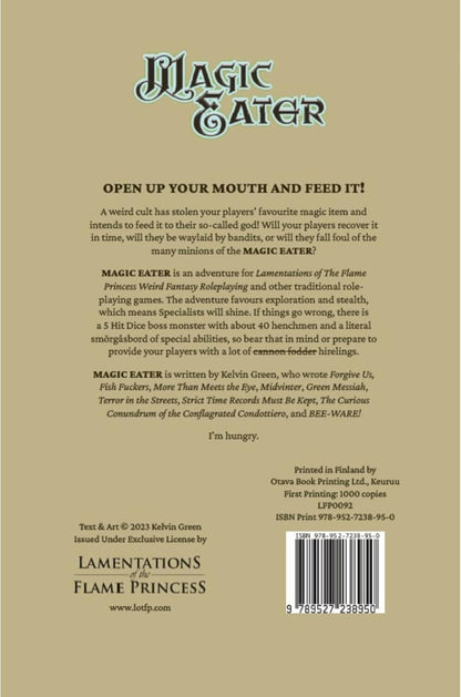 Lamentations Of The Flame Princess: Adventure: Magic Eater