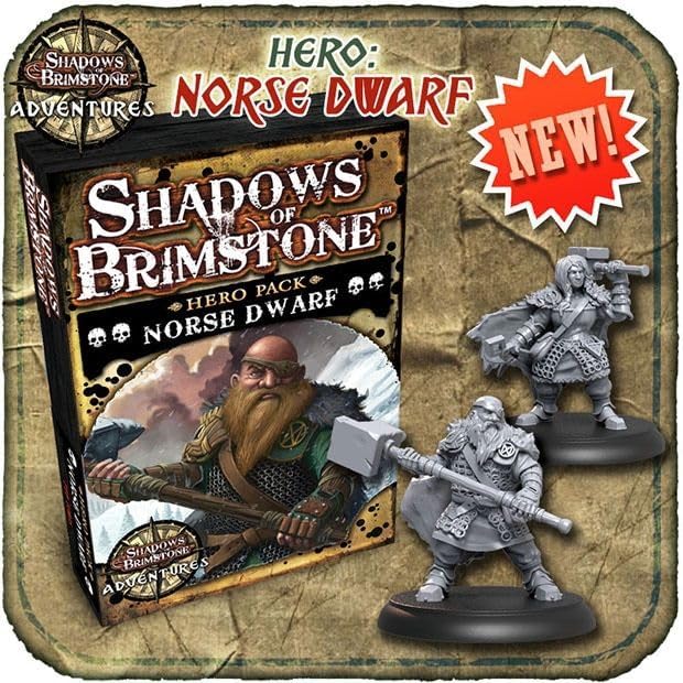 Shadows Of Brimstone: Hero Pack: Norse Dwarf - Cats In Hat Inc.