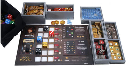 Box Insert: Roll Player Plus Monsters & Minions And Fiends & Familiars Expansions - Cats In Hat Inc.