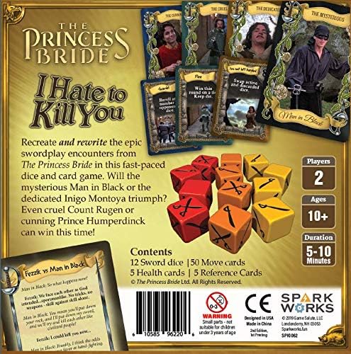 The Princess Bride I Hate To Kill You - Cats In Hat Inc.