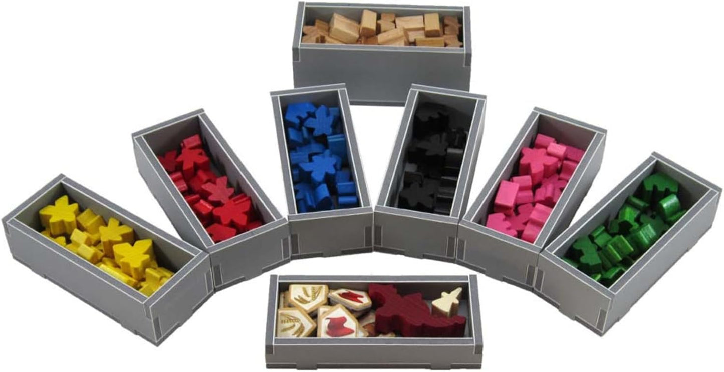 Box Insert: Carcassonne With Five Expansions - Cats In Hat Inc.