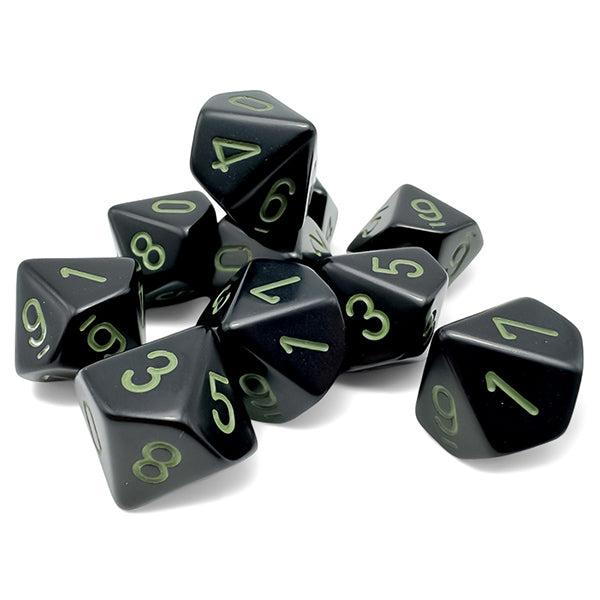 d10clamshell Opaque Black with green (10)