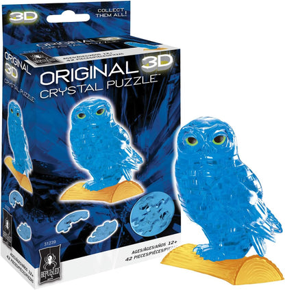 Puzzle: 3D Crystal: Owl (Blue)
