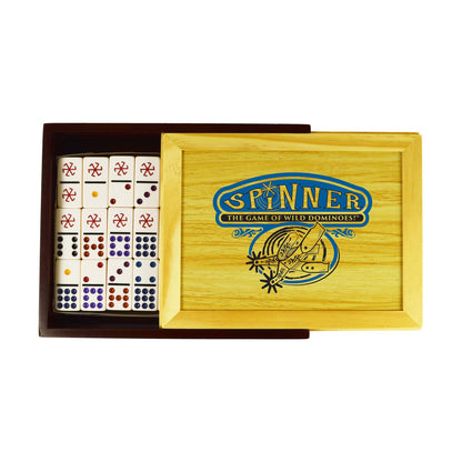 Dominoes: Spinner Wood Case - Cats In Hat Inc.