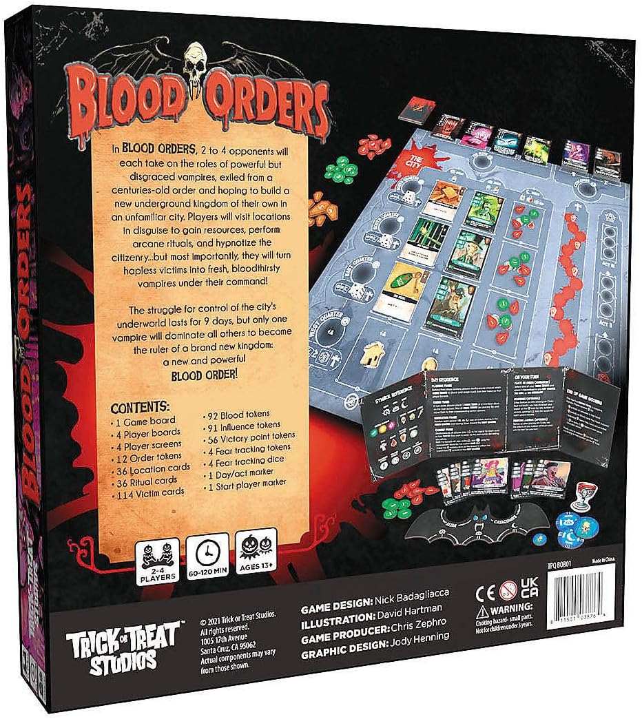 Blood Orders - Cats In Hat Inc.