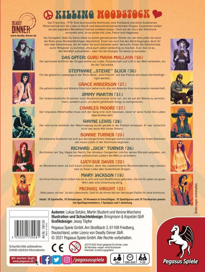 Deadly Dinner: Killing Woodstock - Cats In Hat Inc.