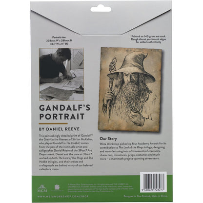 Hobbit: Art Print - Portrait Of Gandalf The Grey