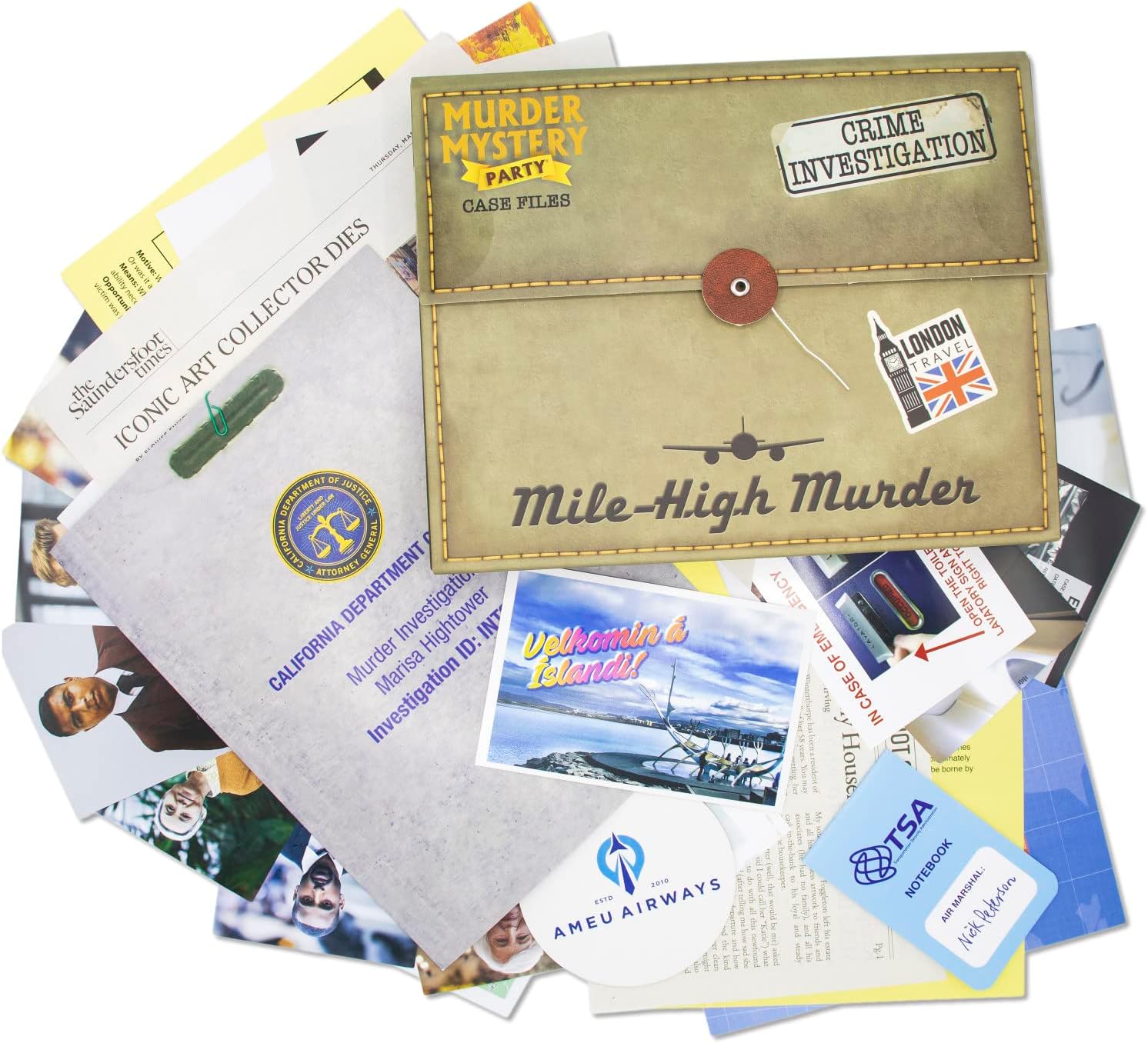 Murder Mystery Party Case Files: Mile High Murder By University Games