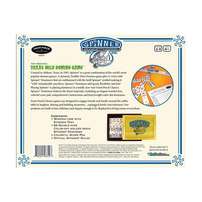 Dominoes: Spinner Wood Case - Cats In Hat Inc.