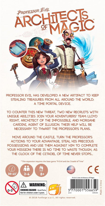 Professor Evil And The Architect Of Magic Expansion - Cats In Hat Inc.