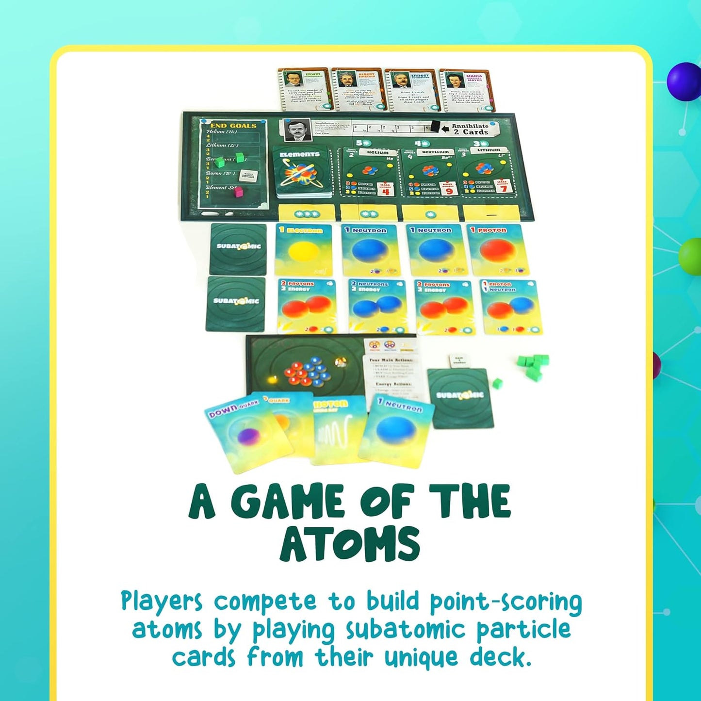 Subatomic: An Atom Building Game 2nd Edition - Cats In Hat Inc.