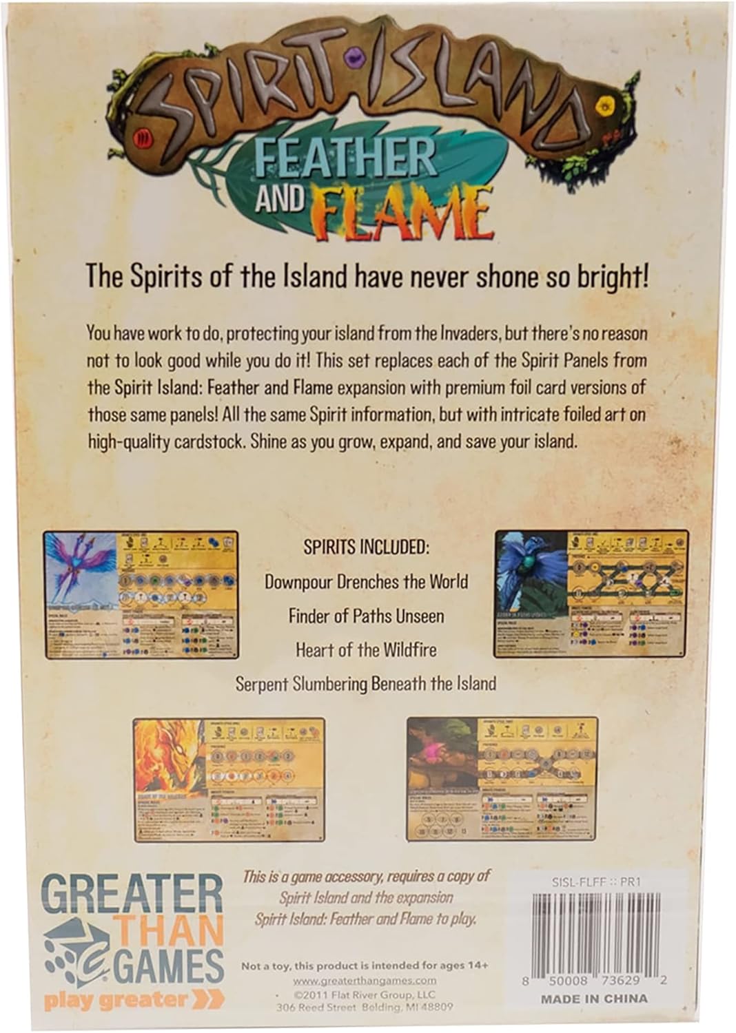 Spirit Island: Feather & Flame: Foil Panels