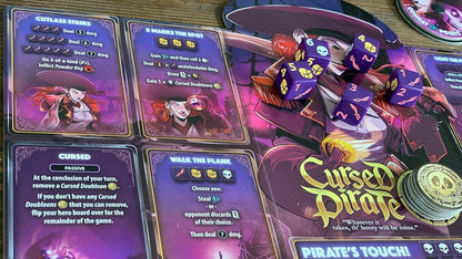 Dice Throne Season Two: Artificer Vs Cursed Pirate - Cats In Hat Inc.