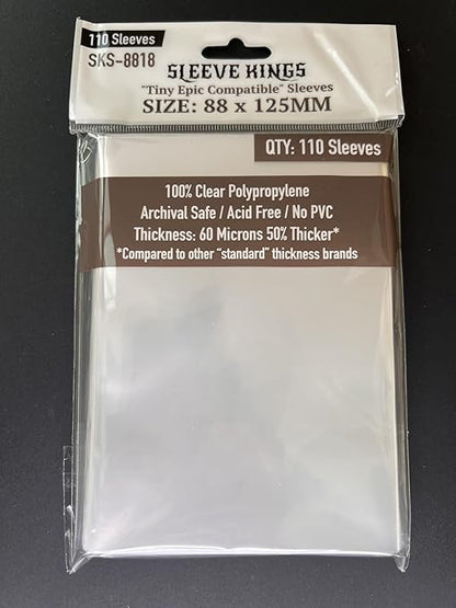 Deck Protector: Tiny Epic Compatible Sleeves 88 X 125mm (110)