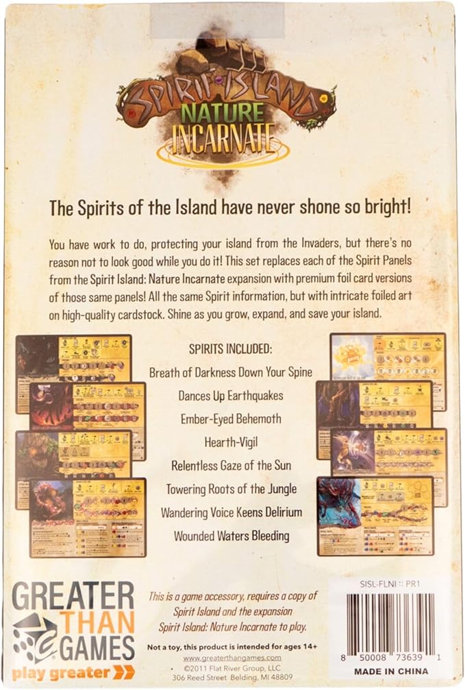 Spirit Island: Nature Incarnate Foil Panels