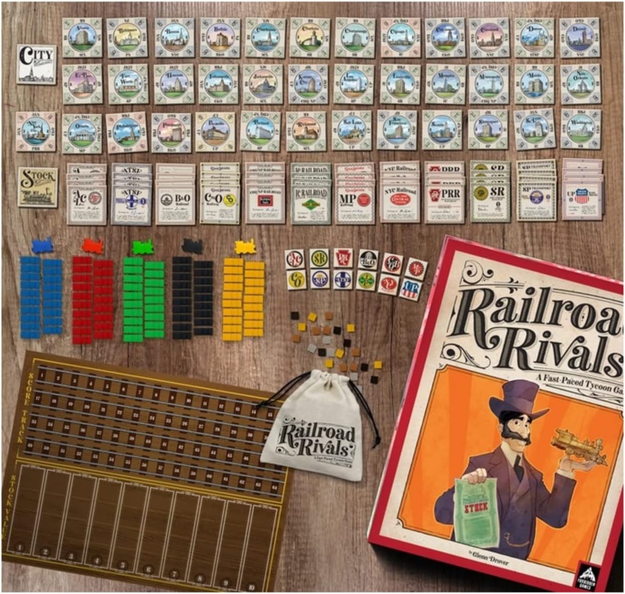 Railroad Rivals: Robber Baron Premium Expansion - Cats In Hat Inc.