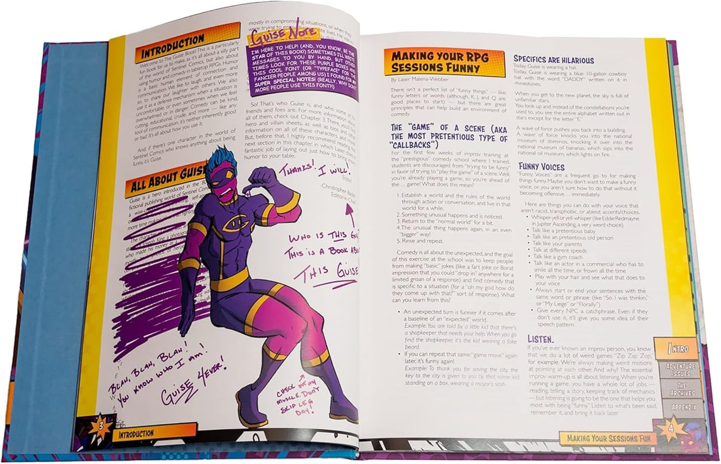Sentinel Comics: The Roleplaying Game: Guise Book!