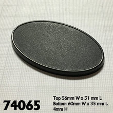 60mm X 35mm Oval Gaming Base (10)