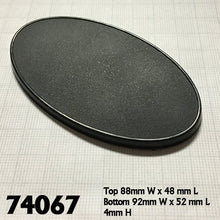 90mm X 52mm Oval Gaming Base (10)