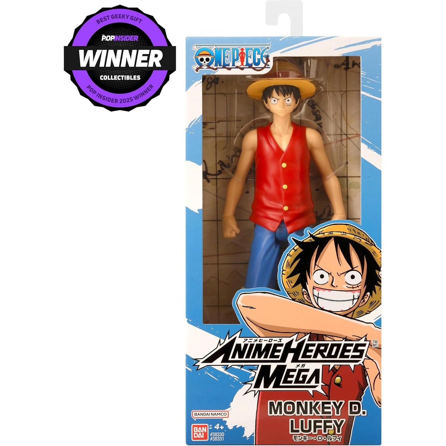 Anime Heroes One Piece Monkey D Luffy 12In Mega Ac