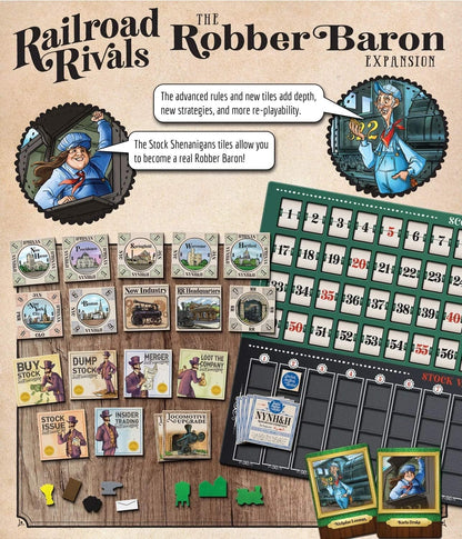 Railroad Rivals: Robber Baron Expansion - Cats In Hat Inc.