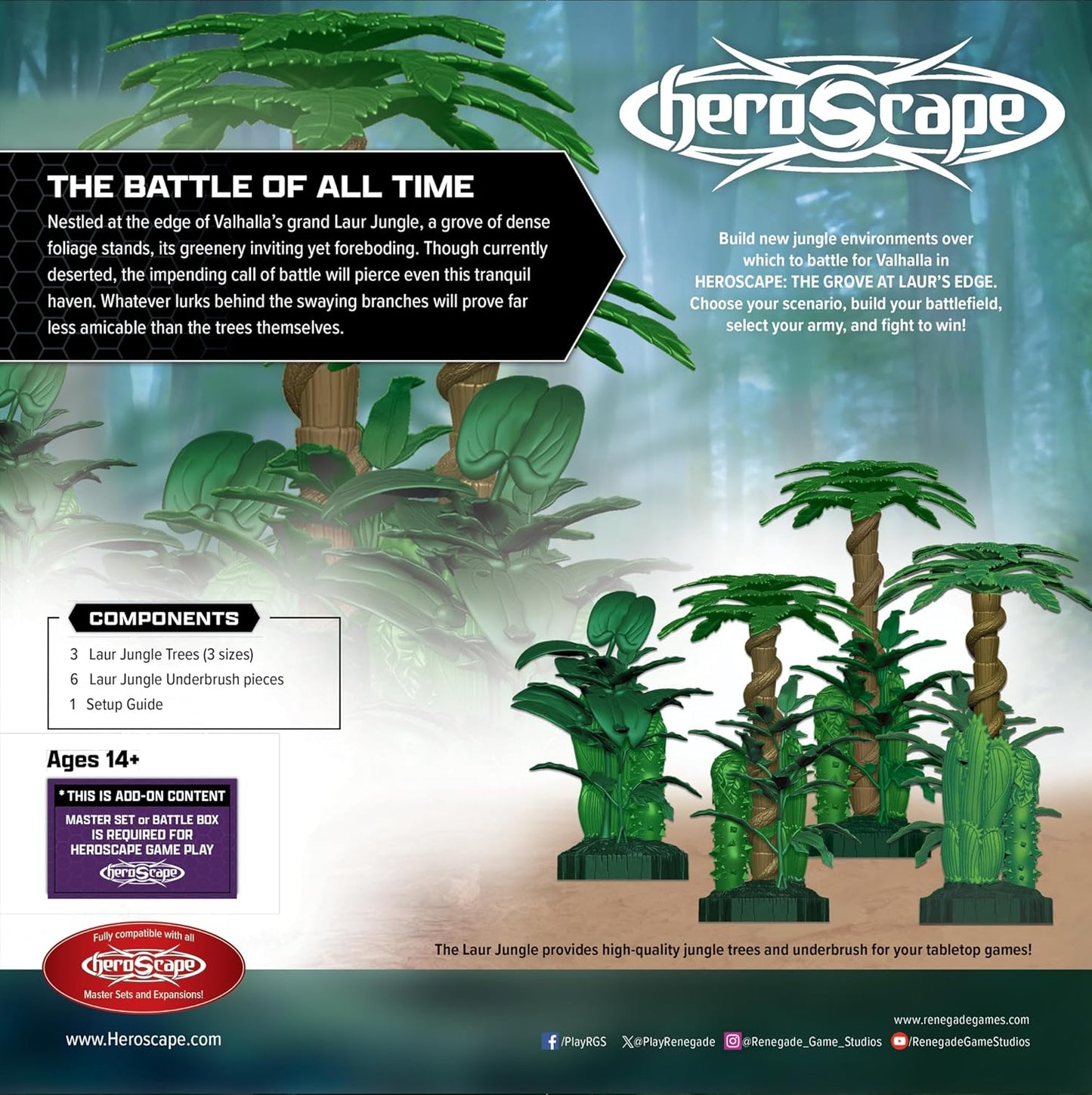 Heroscape: The Grove at Laur’s Edge Terrain Expansion By Renegade Game Studios