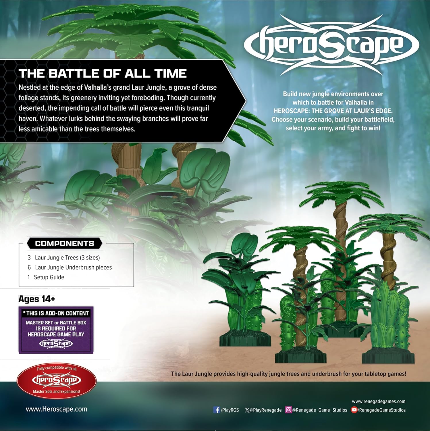 Heroscape: The Grove at Laur’s Edge Terrain Expansion By Renegade Game Studios