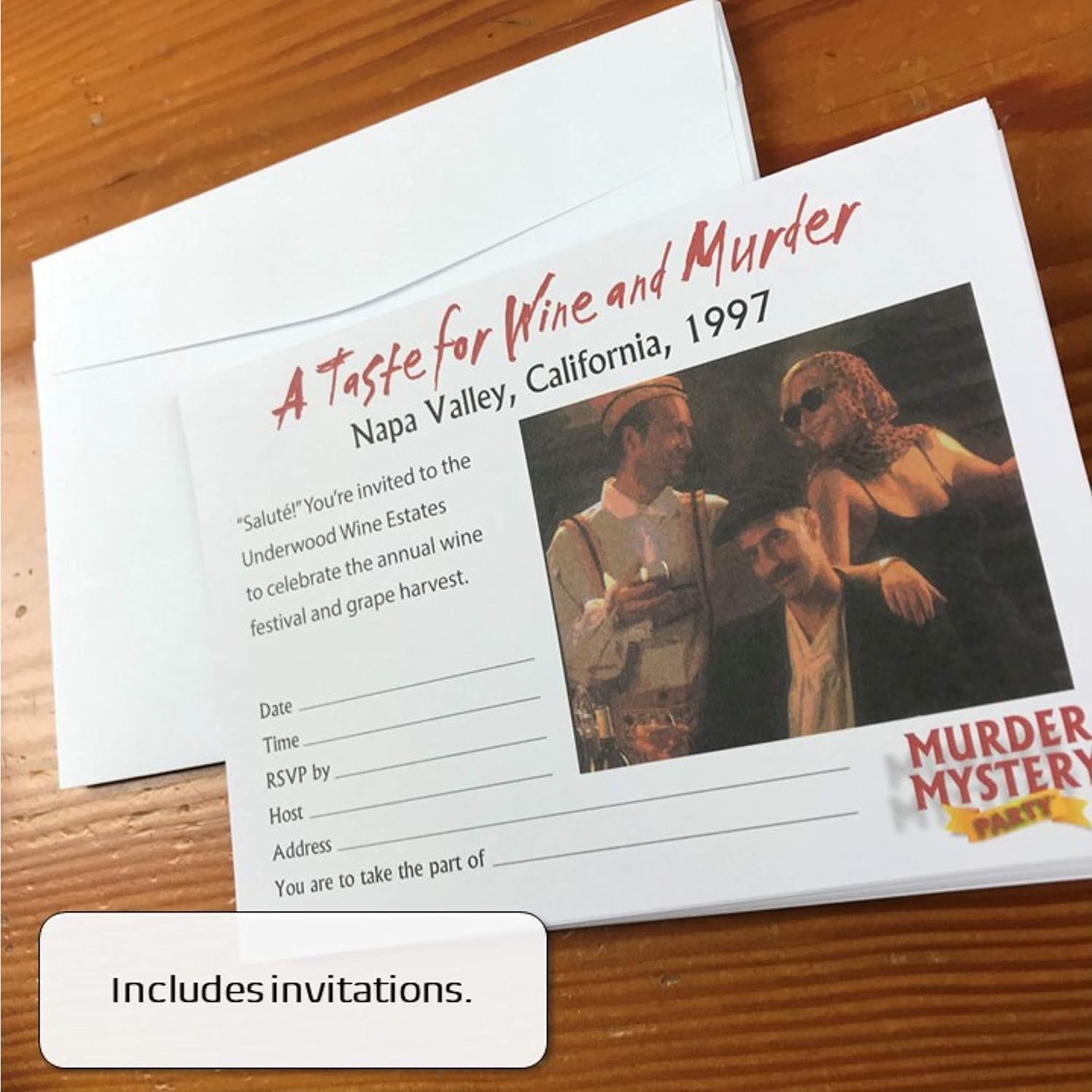 A Taste For Wine And Murder: Murder Mystery Party Game