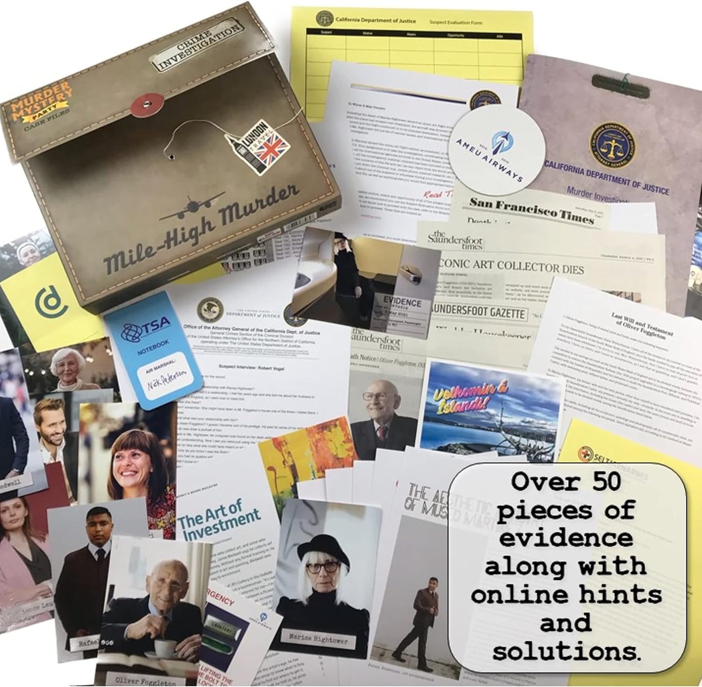 Murder Mystery Party Case Files