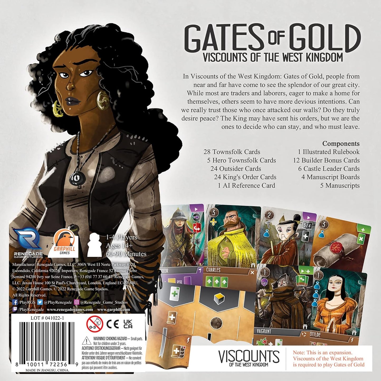 Viscounts Of The West Kingdom Gates Of Gold Expansion - Cats In Hat Inc.