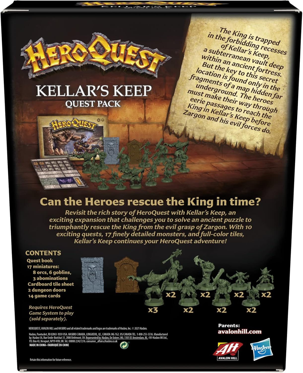 HeroQuest: Kellar's Keep Expansion - Cats In Hat Inc.