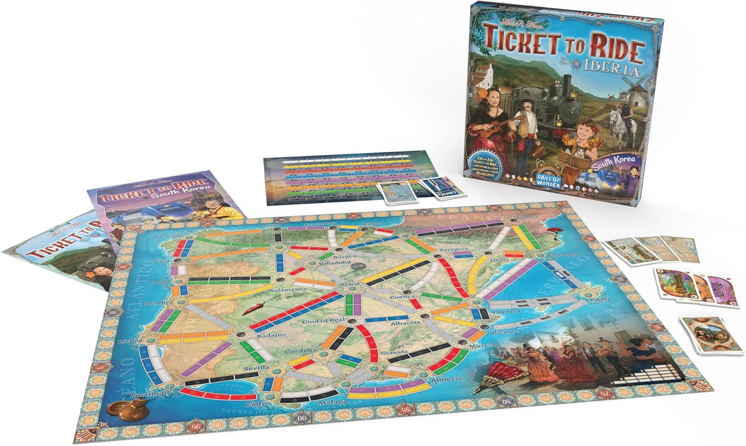 Ticket to Ride: Iberia & South Korea By Days of Wonder