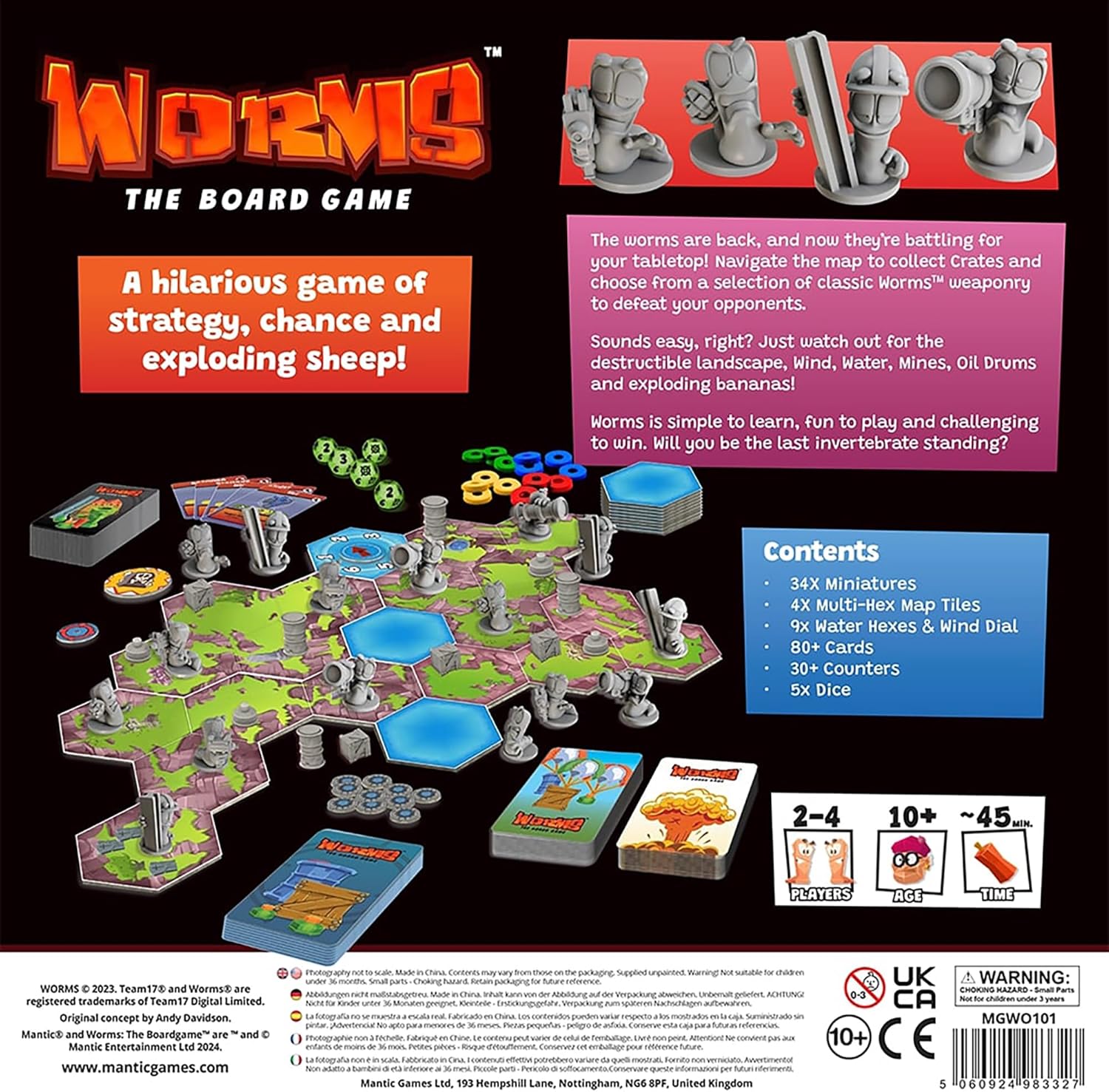 Worms: The Board Game By Mantic Entertainment