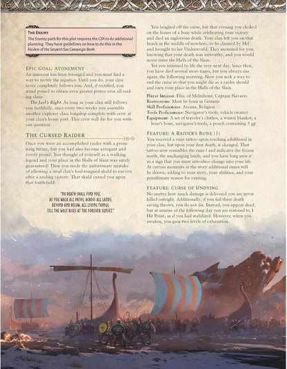 D&D 5E: Raiders Of The Serpent Sea: Player's Guide