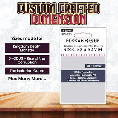 Deck Protector: Kingdom Death Monster Card Sleves 52 X 52mm (110)