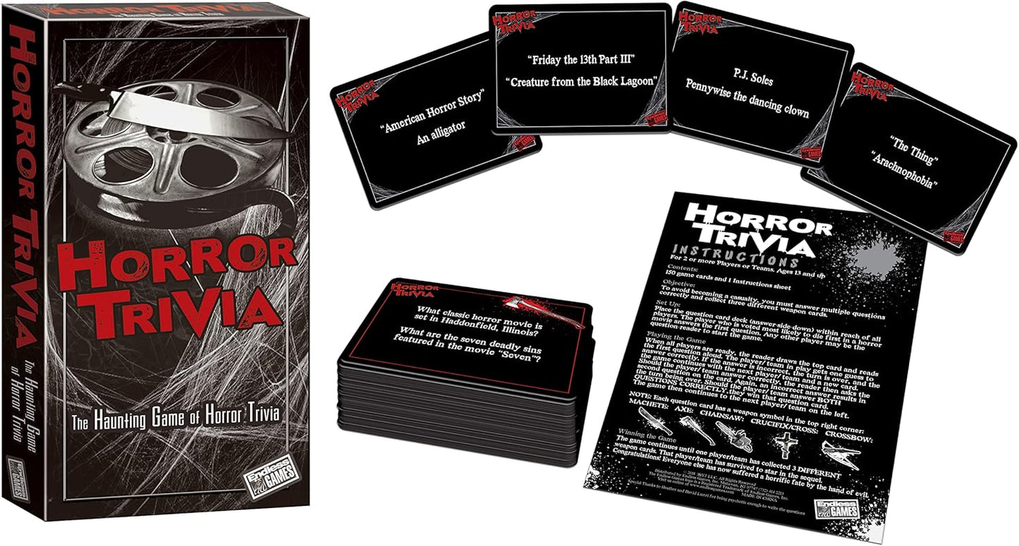 Horror Trivia Card Game - Cats In Hat Inc.