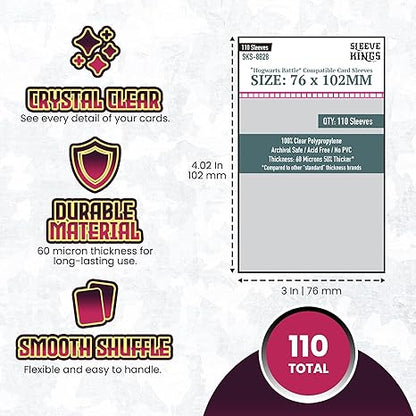 Deck Protector: Hogwarts Battle Large 76 X 102mm (110)