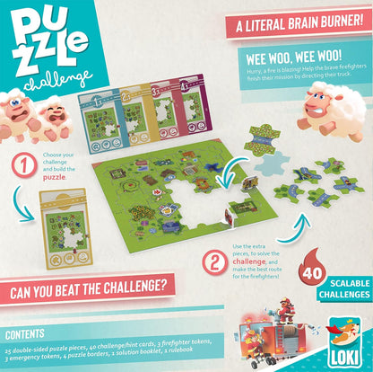 Puzzle Challenge: Firefighters To The Rescue - Cats In Hat Inc.