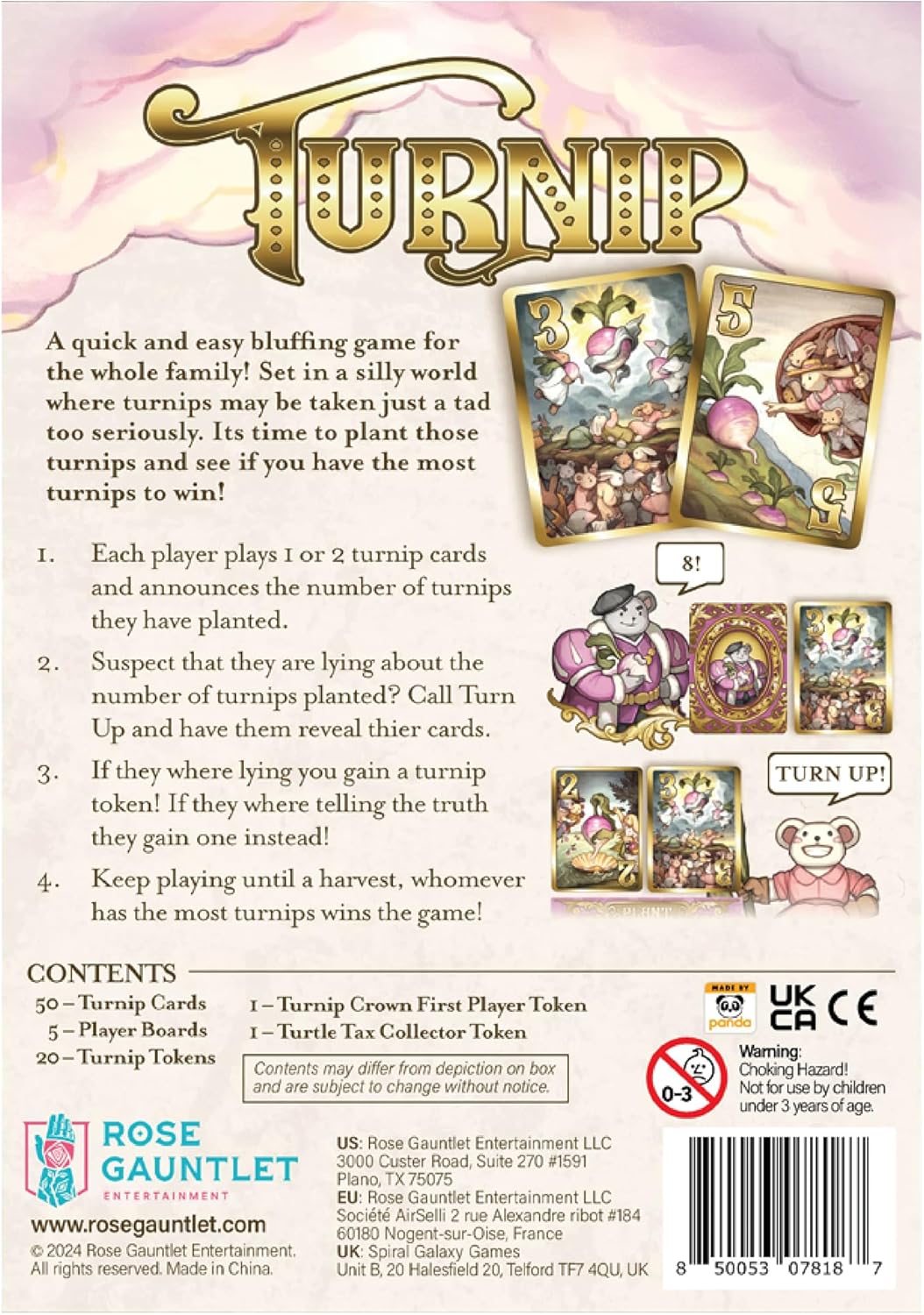 Turnip | Board Game | Rose Gauntlet Entertainment