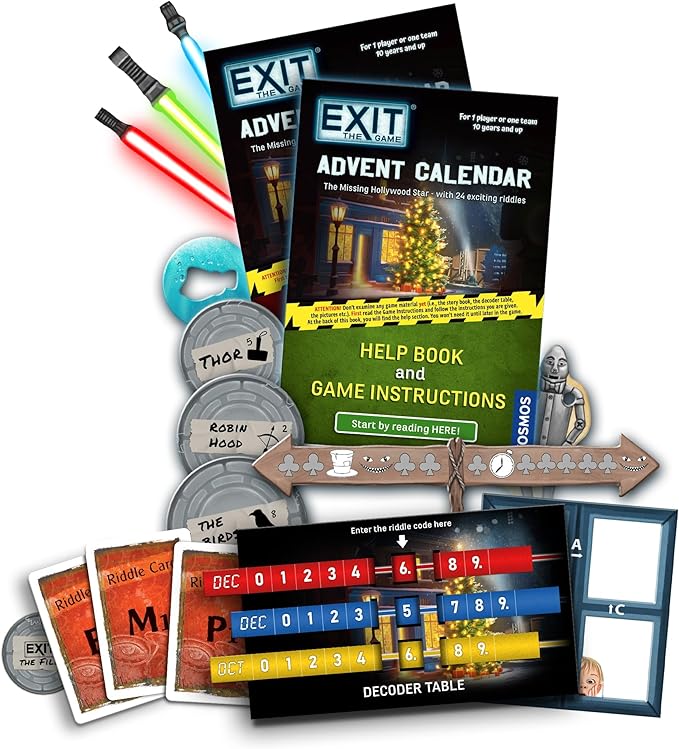 EXIT: Advent Calendar: The Missing Hollywood Star By Thames & Kosmos