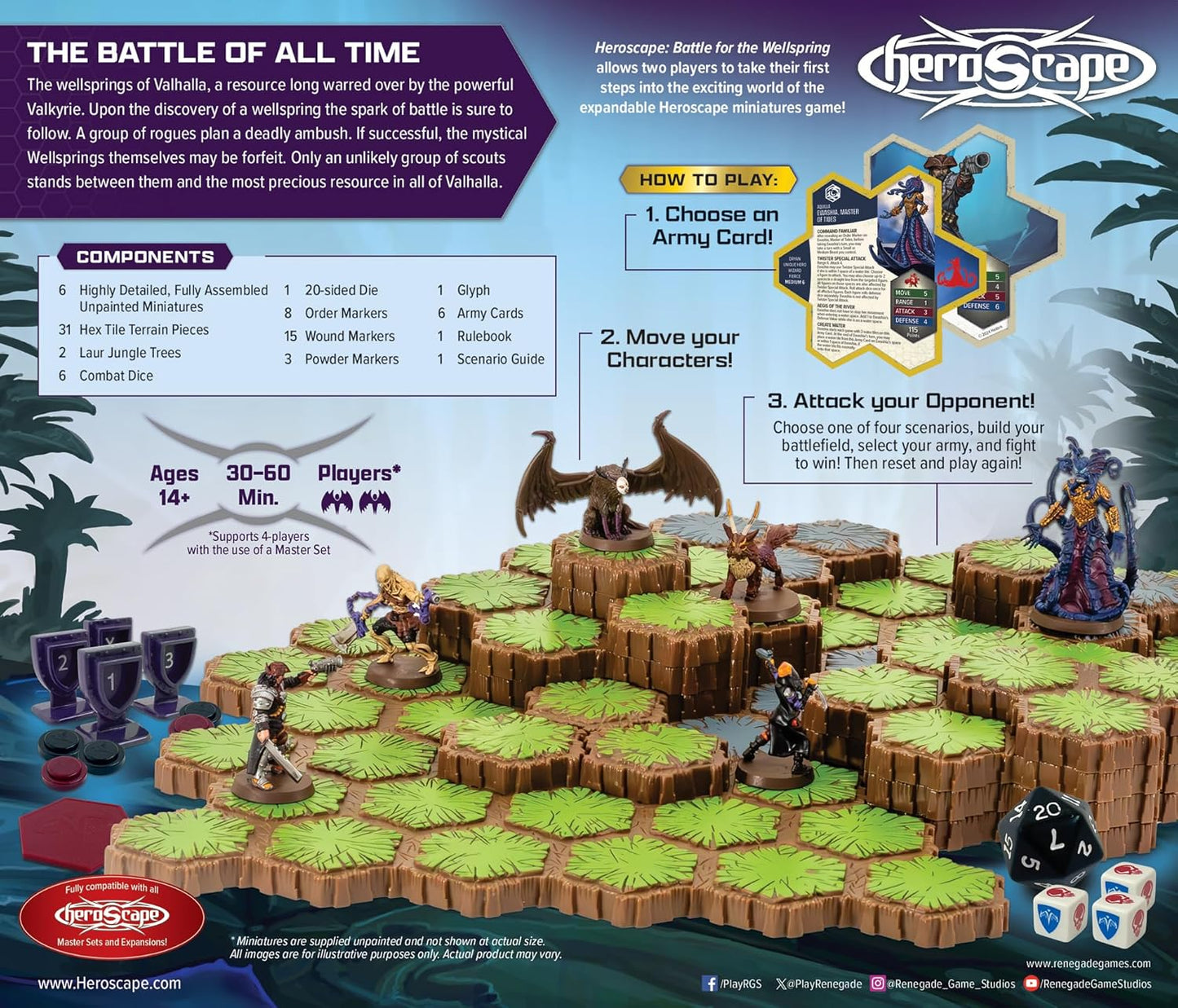 Heroscape: Battle for the Wellspring Battle Box By Renegade Game Studios