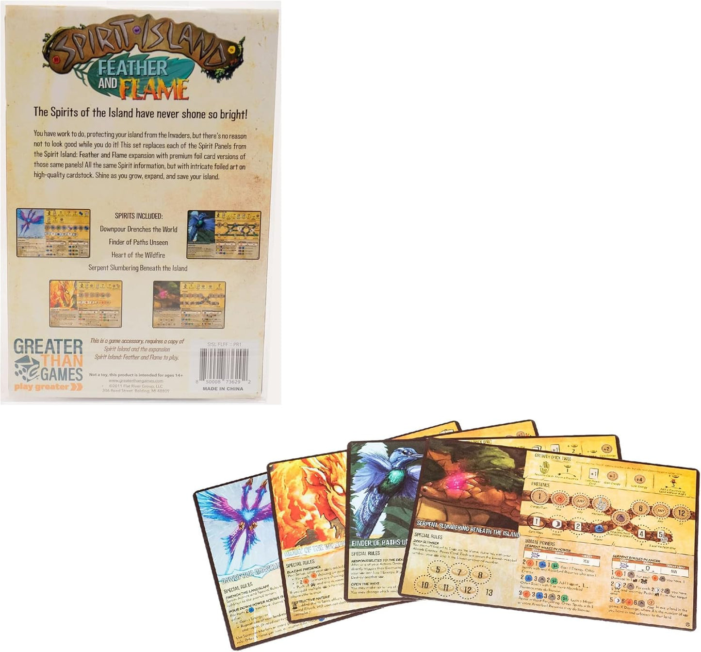 Spirit Island: Feather & Flame: Foil Panels
