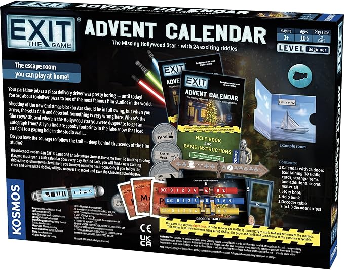 EXIT: Advent Calendar: The Missing Hollywood Star By Thames & Kosmos