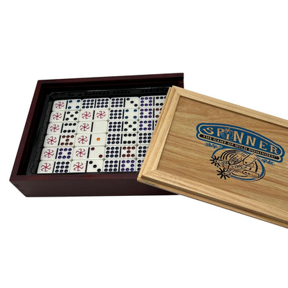 Dominoes: Spinner Wood Case - Cats In Hat Inc.