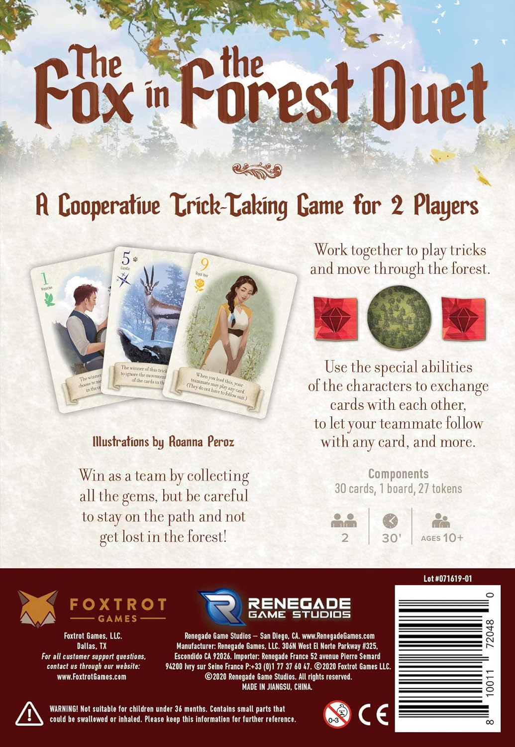 The Fox in the Forest: Duet By Renegade Game Studios