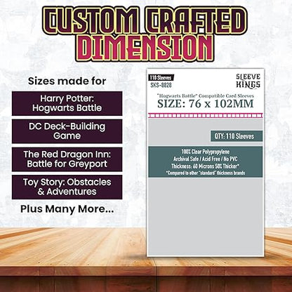 Deck Protector: Hogwarts Battle Large 76 X 102mm (110)