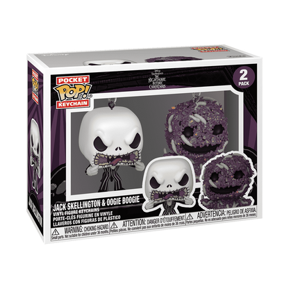 Funko Pop! Keychain The Nightmare Before Christmas - Jack & Oogie 2 Pack