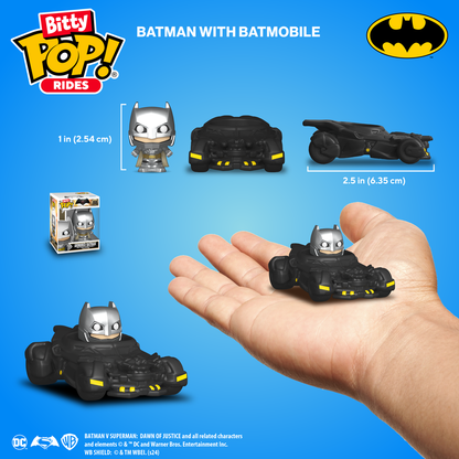 Funko Bitty Pop! DC Batman - Batman with Bat Mobile