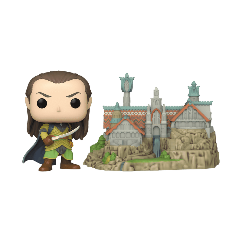 Funko Pop! The Lord of the Rings - Town Lord Elrond with Rivendell