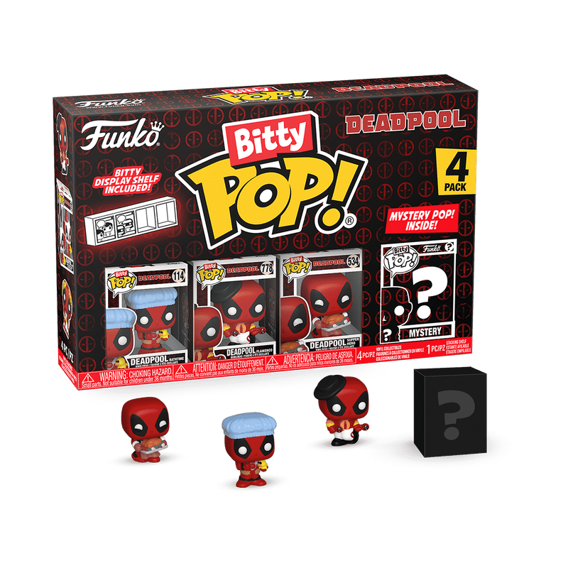 Funko Bitty Pop! Deadpool - Bathtime 4 Pack